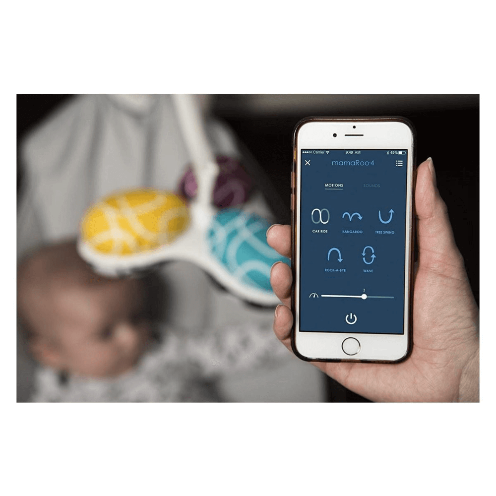4Moms MamaRoo 4.0 Multi Motion Baby Swing - Grey Classic