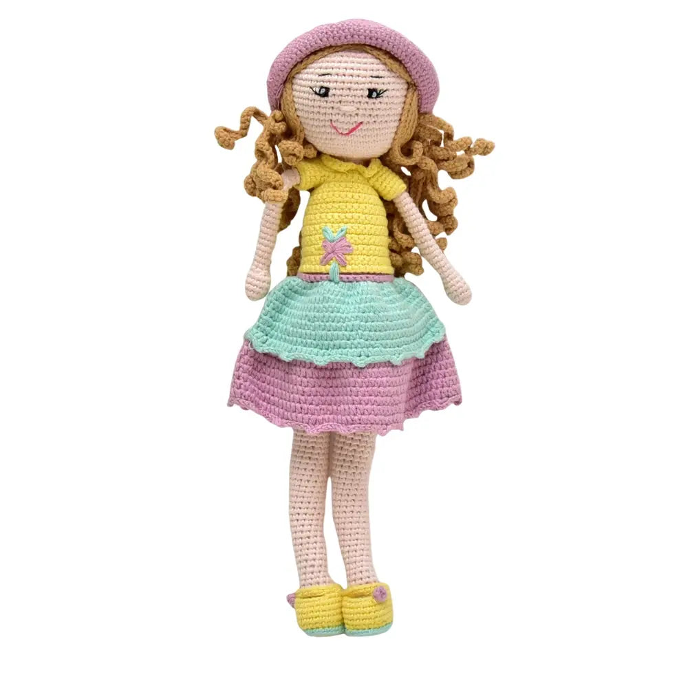 Happy Threads Handcrafted Cecilia Crochet Doll – Perfect for Playtime &amp; Collectors