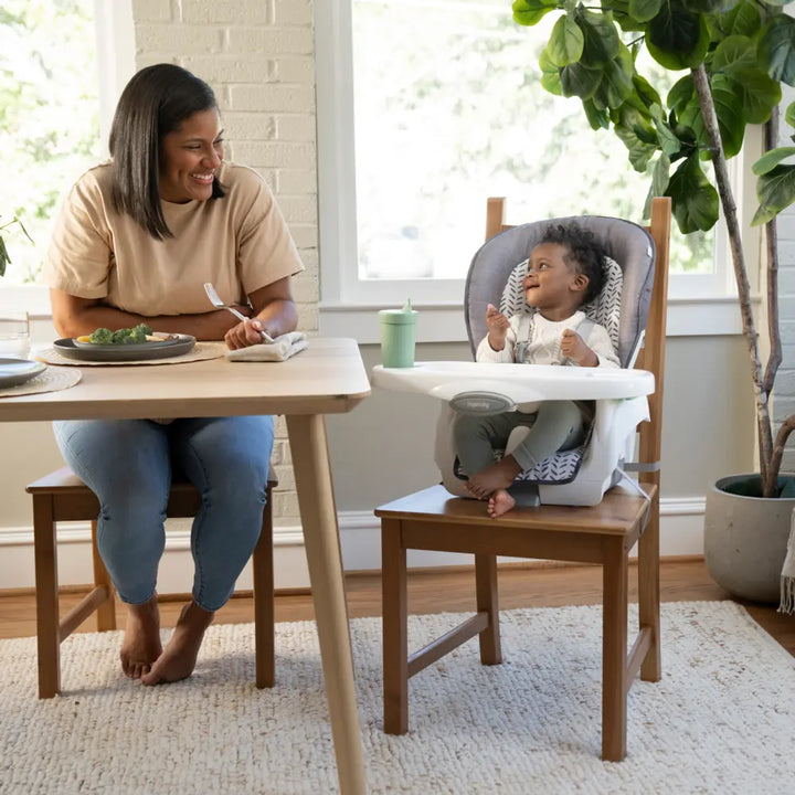Ingenuity Trio Foldaway 6-in-1 High Chair with Booster Seat, Toddler Chair &amp; Foldable Space-Saving Design - Quill