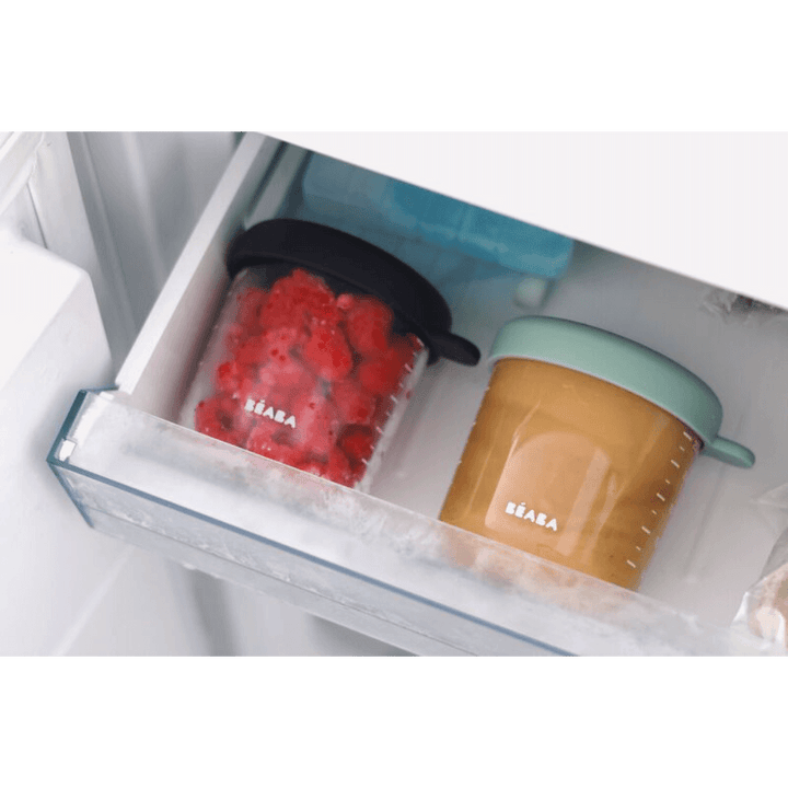 Beaba Set of 6 Glass Food Storage Containers  250 ml - Sunrise
