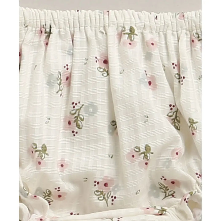 Sweetlime By As Organic Cotton Sweet Meadow Bloom Set - White