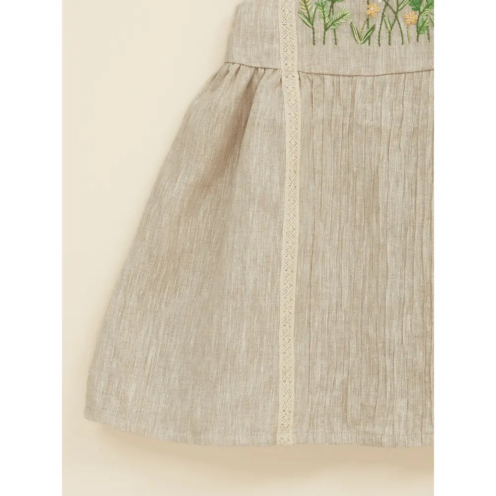 Liz Jacob Shift Linen Dress – Sleeveless, Ivory - Cream