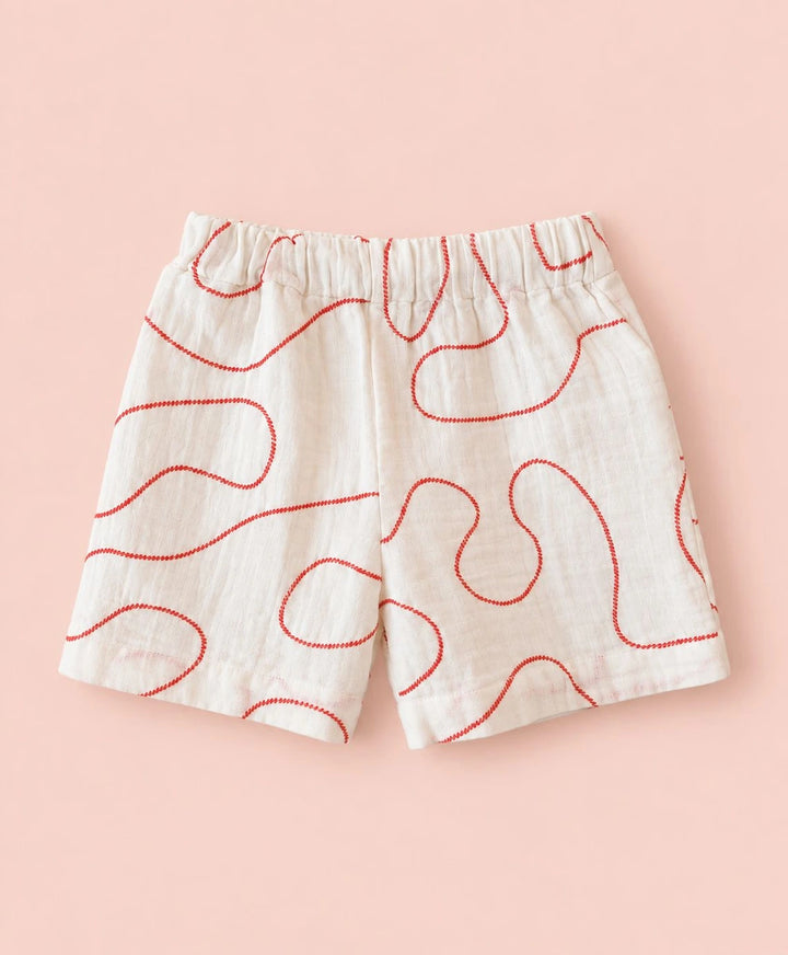 Sweetlime By AS Strawberry Jam Unisex Muslin Co-ord Set