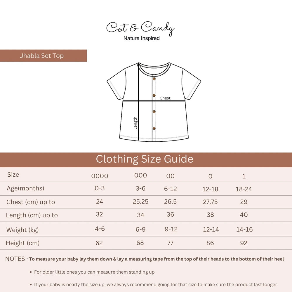 Cot &amp; Candy Baby Baby Organic Muslin Clothing Set - Green Check print