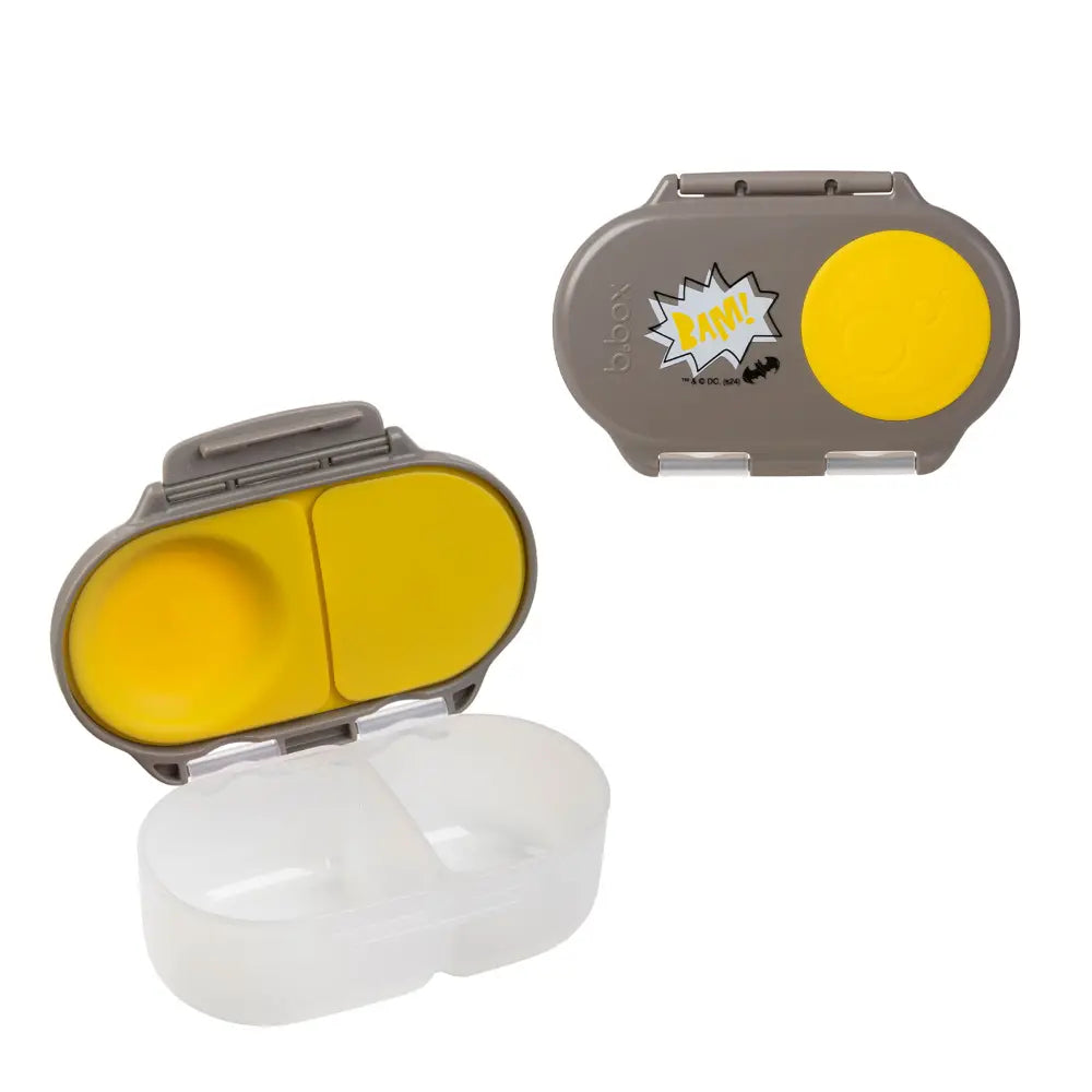 B.box Batman Snackbox for Kids 1y+ Leak-Proof, 2 Compartments &amp; Easy to Carry - Multicolor