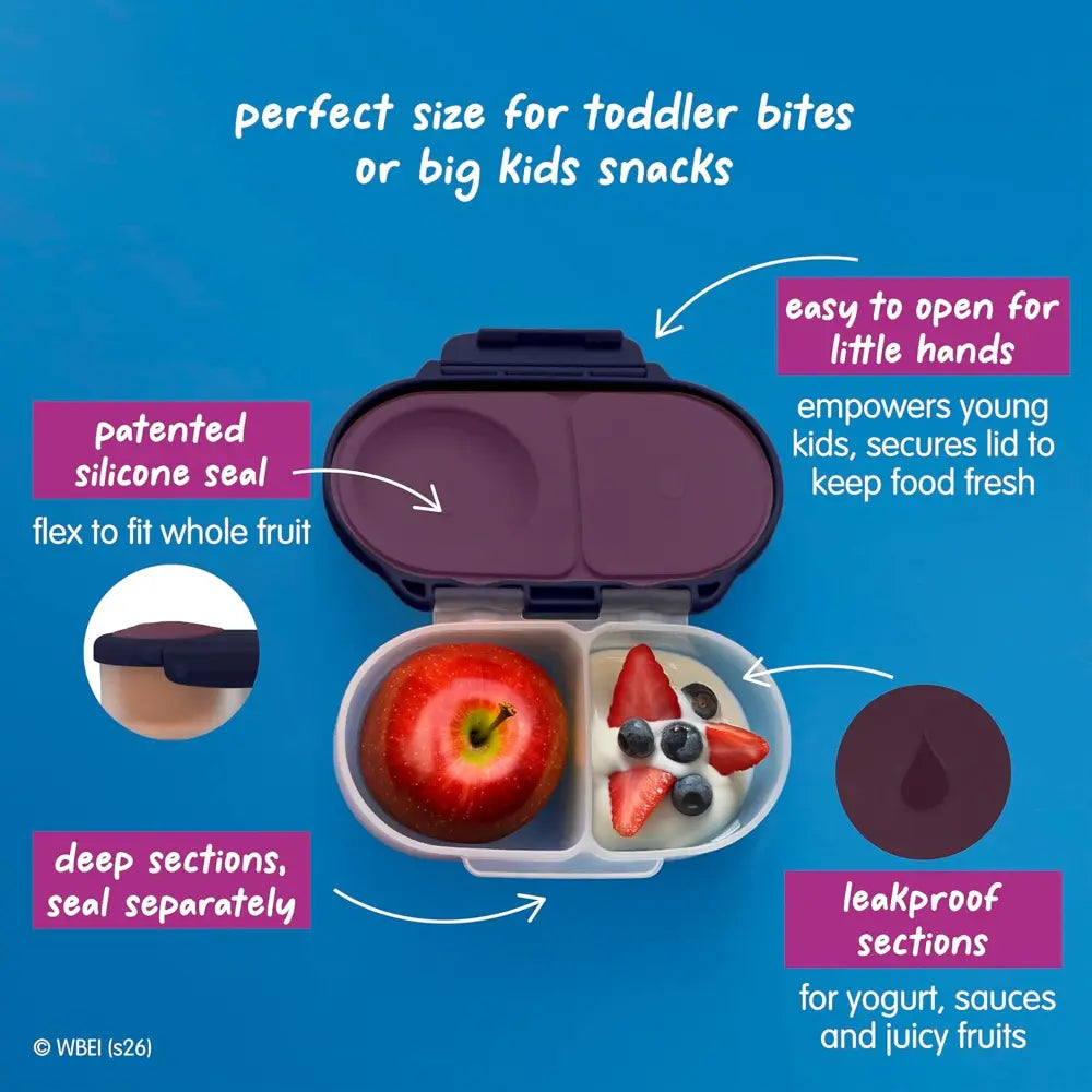 B.box Harry Potter Snackbox for Kids 1y+ Leak-Proof, 2 Compartments &amp; Easy to Carry - Multicolor