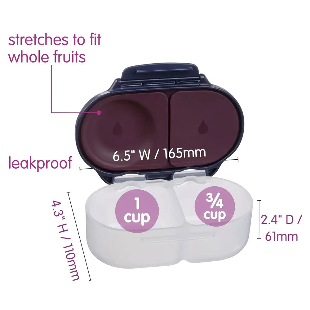 B.box Harry Potter Snackbox for Kids 1y+ Leak-Proof, 2 Compartments &amp; Easy to Carry - Multicolor