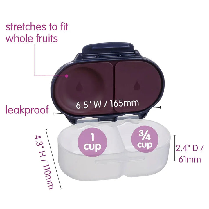 B.box Harry Potter Snackbox for Kids 1y+ Leak-Proof, 2 Compartments &amp; Easy to Carry - Multicolor
