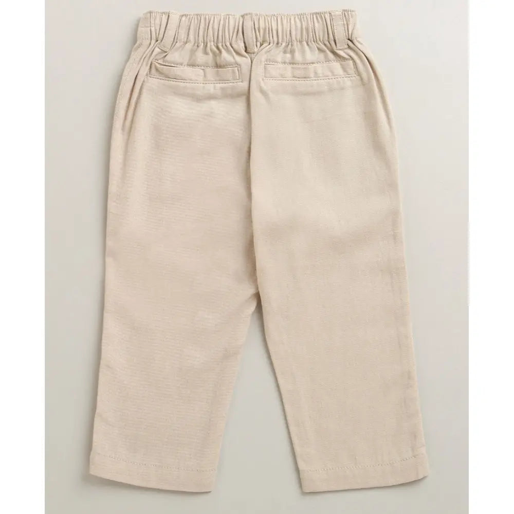 Sweetlime By As The Little Explorer Mint &amp; Khaki Cotton Co-ord Set - Mint &amp; Beige