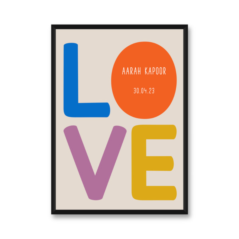 Pop Goes The Art Wall Frame - Only Love