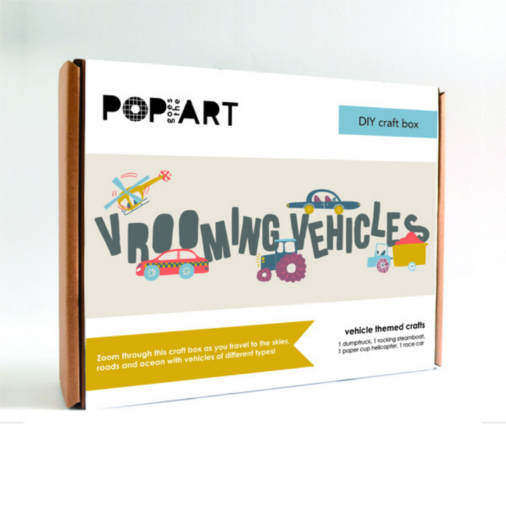 Pop Goes The Art Craft Box - Vrooming Vehicles