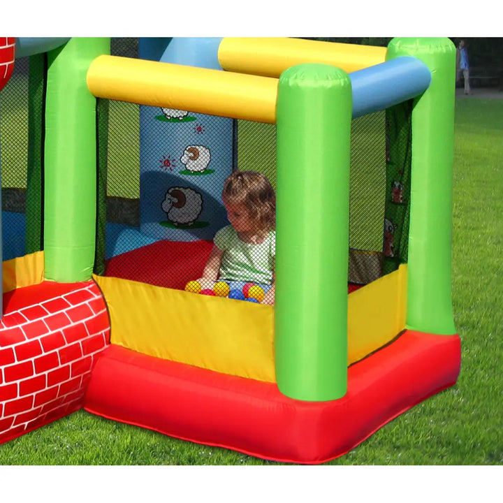 Plum Happy Hop Castle Bouncer With Farmyard Ball Pit