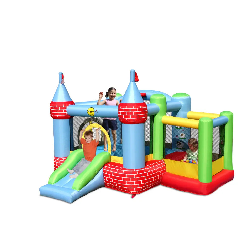 Plum Happy Hop Castle Bouncer With Farmyard Ball Pit