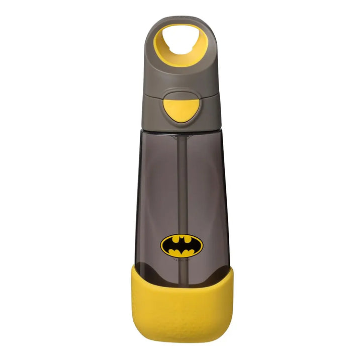 B.Box Warner Bros Batman Tritan Straw Water Bottle for Kids – 600ml, Durable &amp; Spill-Proof, BPA-Free, Easy Grip Design – Multicolor