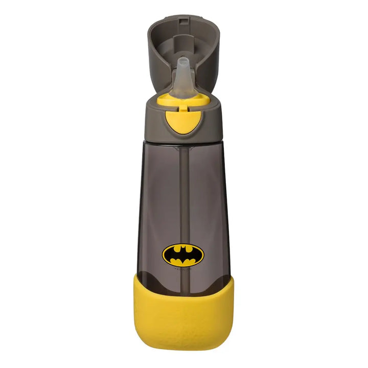 B.Box Warner Bros Batman Tritan Straw Water Bottle for Kids – 600ml, Durable &amp; Spill-Proof, BPA-Free, Easy Grip Design – Multicolor