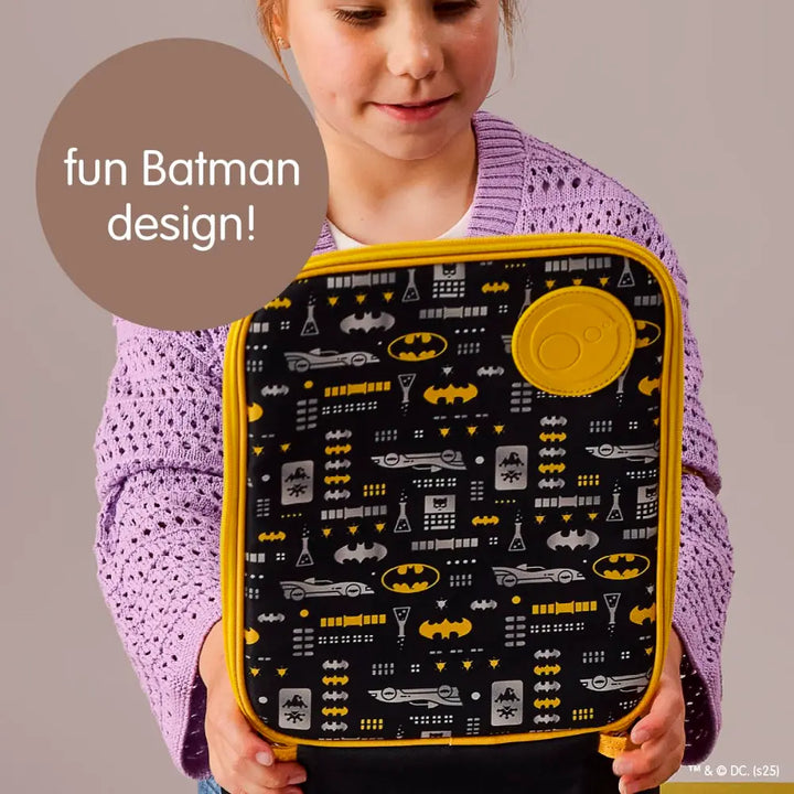 B.Box Warner Bros Batman Flexi Insulated Lunch Bag for Kids – Lightweight, Easy to Carry, BPA-Free – Multicolor