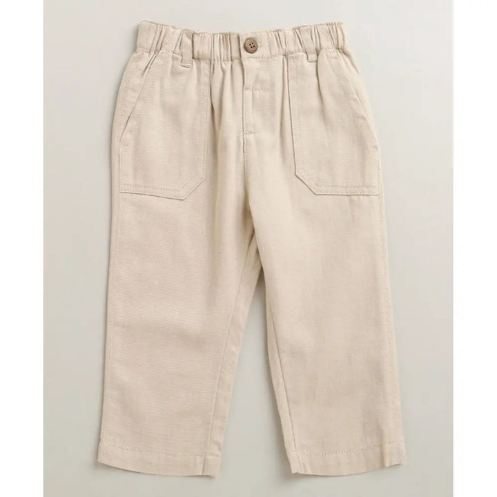 Sweetlime By As The Little Explorer Mint &amp; Khaki Cotton Co-ord Set - Mint &amp; Beige