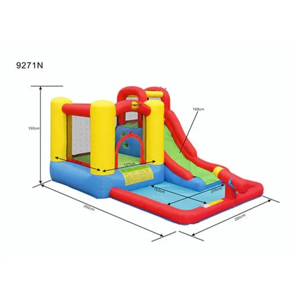 Plum Happy Hop Jump &amp; Splash Adventure Zone With Cannon