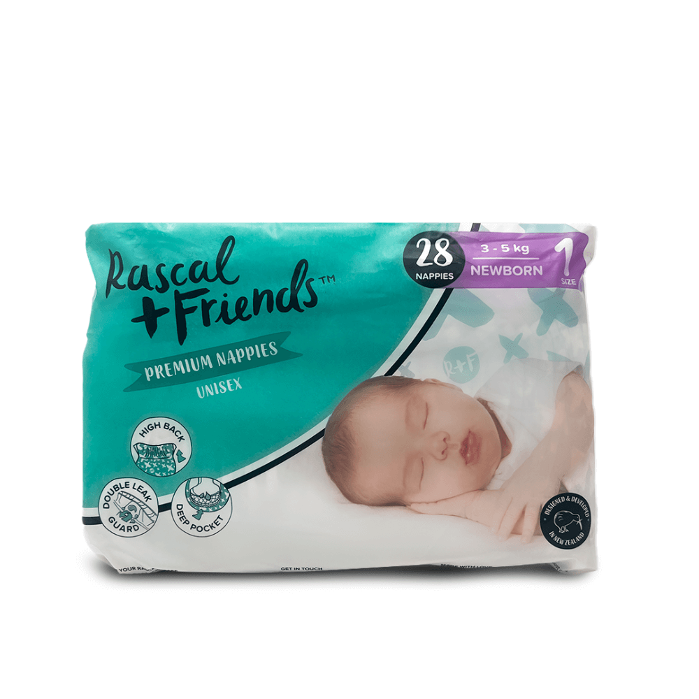 Rascal + Friends Diapers - Size 1 - Newborn