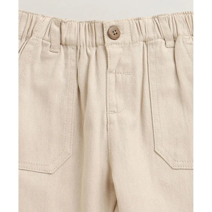 Sweetlime By As The Little Explorer Mint &amp; Khaki Cotton Co-ord Set - Mint &amp; Beige