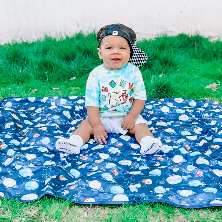 BapronBaby Splash Mat- Outer Space