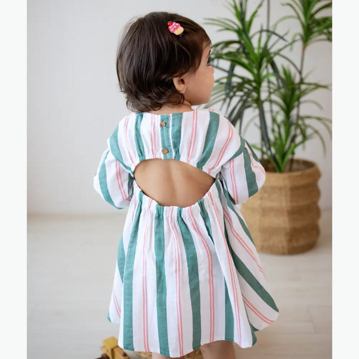 Mellow Muffin Roma Dress - Matcha Sakura