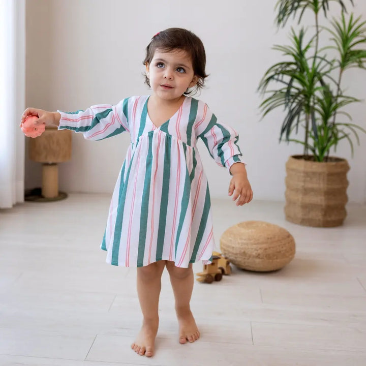 Mellow Muffin Roma Dress - Matcha Sakura