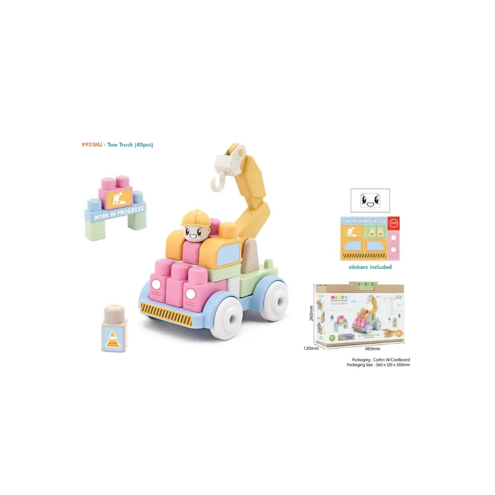 Sunta Mj Blocks - 40Pcs (Tow Truck)
