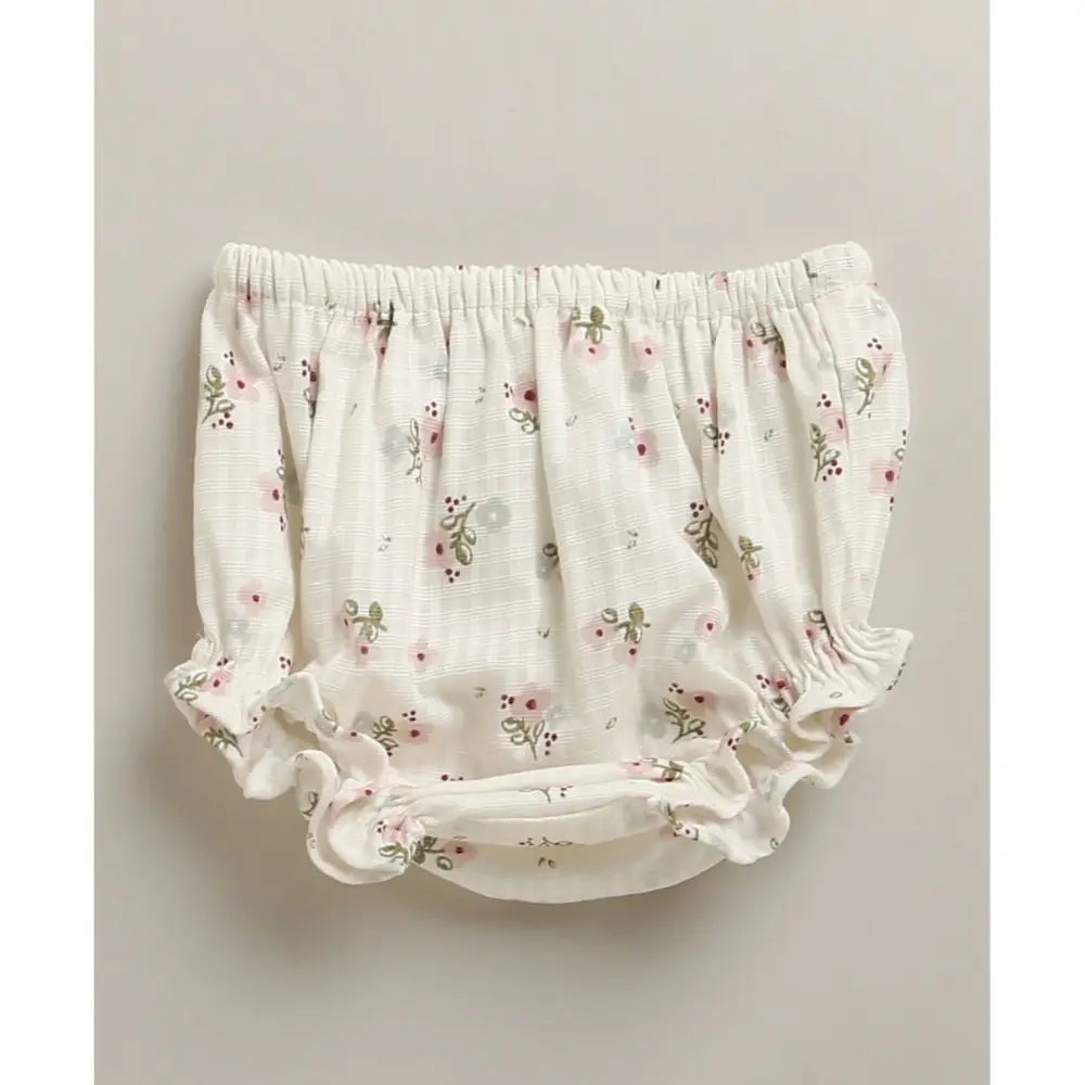 Sweetlime By As Organic Cotton Sweet Meadow Bloom Set - White