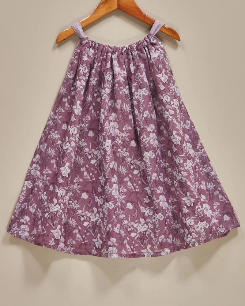 Liz Jacob Girls | Mul Cotton Floral Dress | Violas