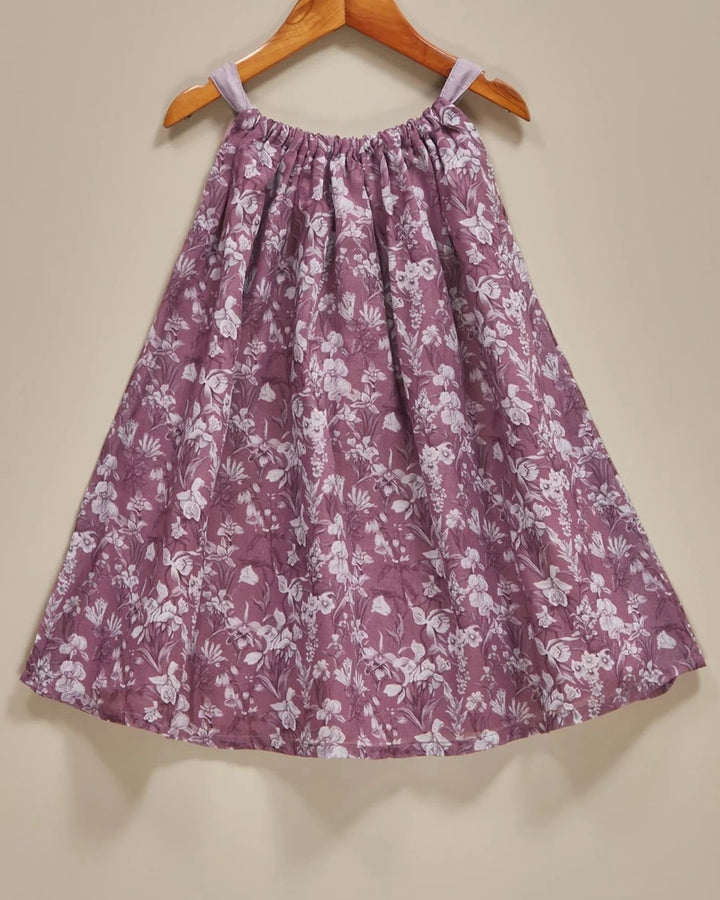 Liz Jacob Girls | Mul Cotton Floral Dress | Violas