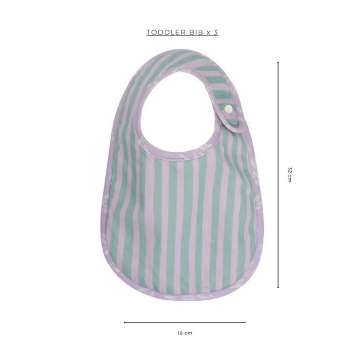 Abracadabra Cotton Jersey Newborn Bib Set (Pack of 3) - Puppy Love - 0-12 Months