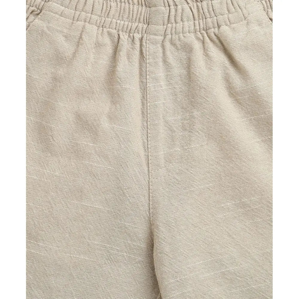 Sweetlime By AS Baby Boys Tropical Bloom Cotton Co-ord Set - Olive &amp; Beige