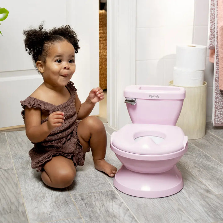 Ingenuity My Size Potty Pro 2-in-1 Toddler Potty Training Toilet with Flush Sound &amp; Detachable Potty Ring, 18 - 60 months, c