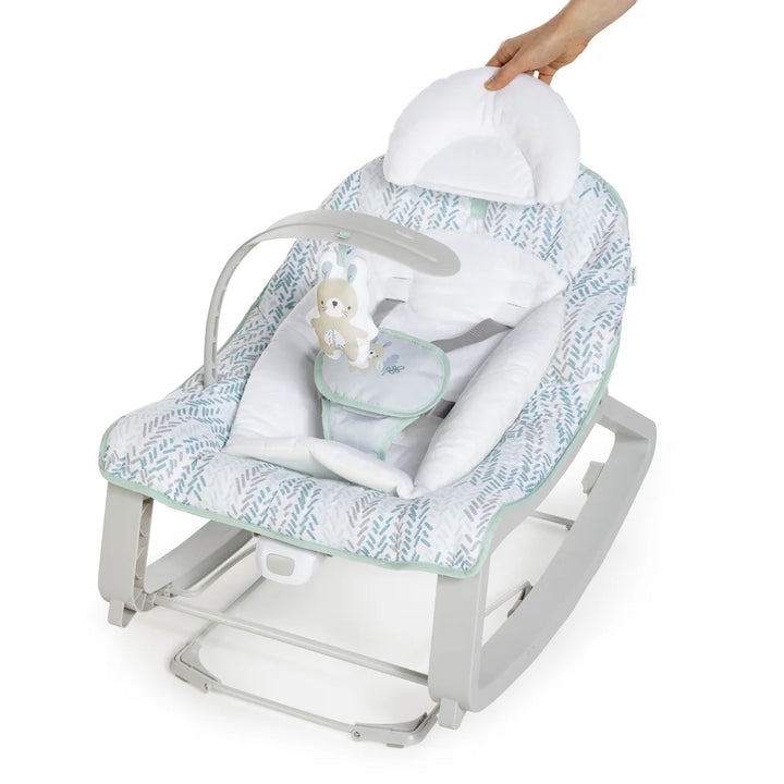 Ingenuity Keep Cozy 3-in-1 Grow with Me Baby Bouncer, Rocker &amp; Toddler Seat with Soothing Vibrations, 0 - 30 months - Spruce