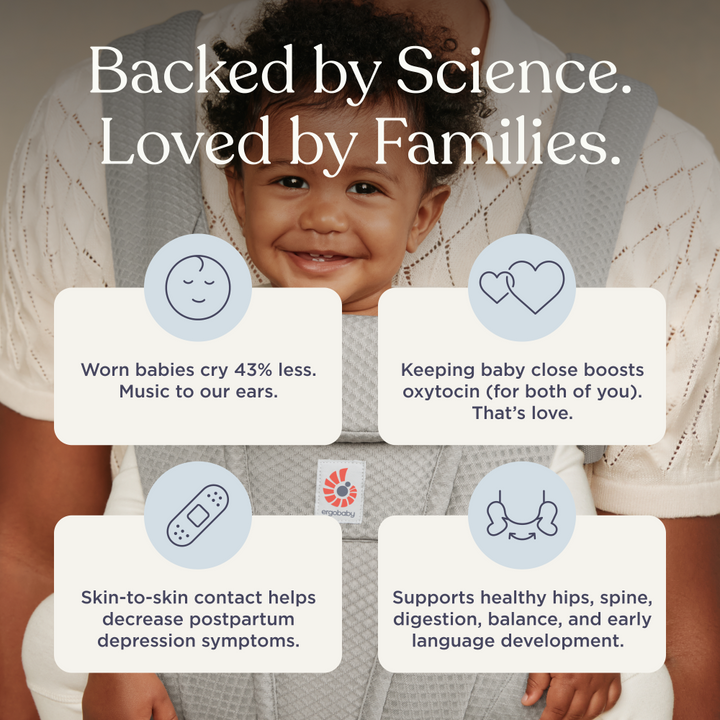 Ergobaby Omni Deluxe Baby Carrier - Lightweight Newborn to Toddler Carrier with Breathable Soft Cotton, Enhanced Lumbar Support,  Adjustable Waistbelt &amp; Cross Straps, Privacy Hood, 4 Carry Positions, 6 Storage Pockets, 3-20Kgs, Birth - 4 Years, Camel