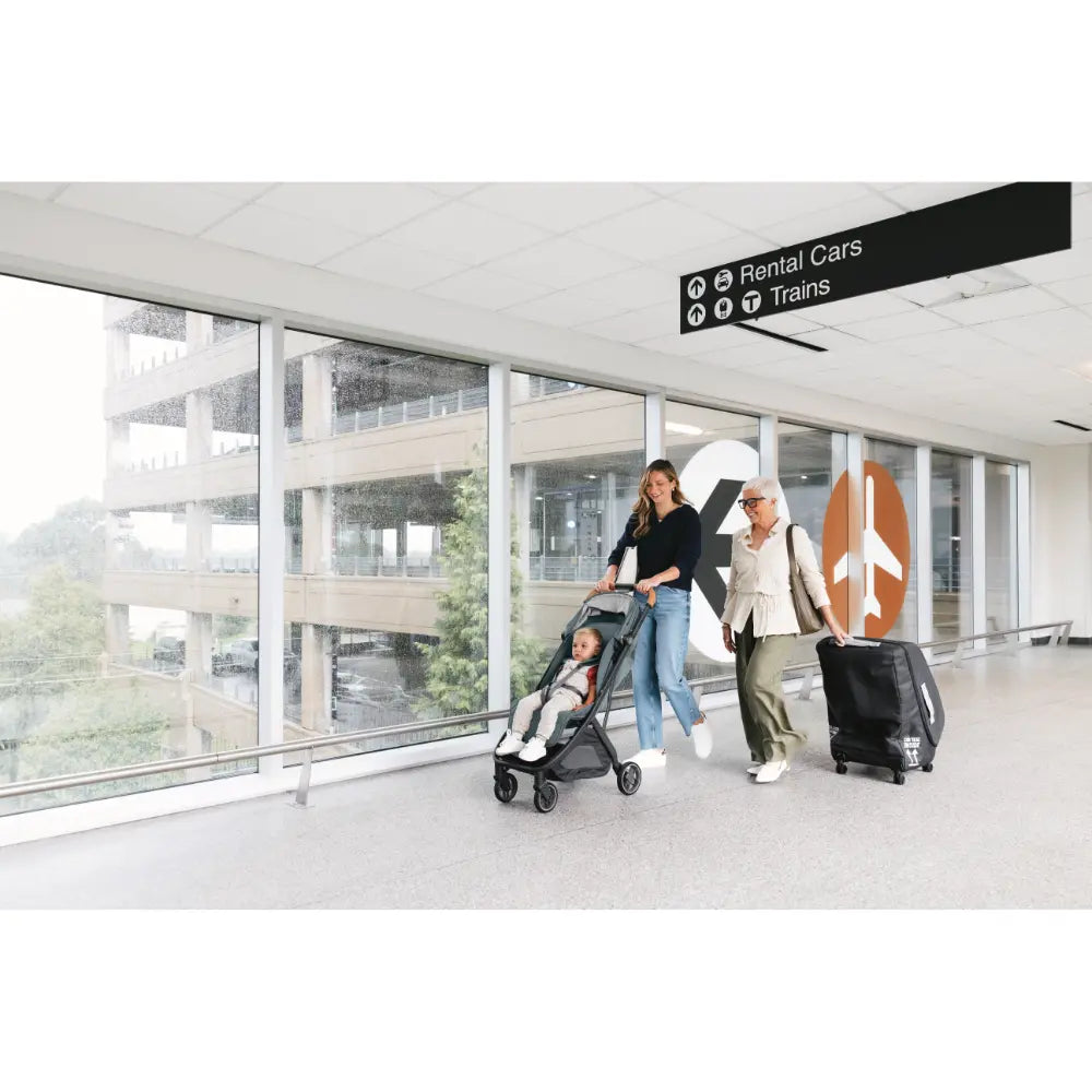 UPPAbaby Minu V3 Stroller, Travel/Cabin Friendly, Compact, Lightweight, One Hand Fold, Flat Recline, Carry Strap, Suitable from Birth - James/Black