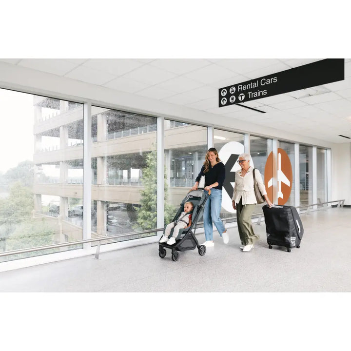 UPPAbaby Minu V3 Stroller, Travel/Cabin Friendly, Compact, Lightweight, One Hand Fold, Flat Recline, Carry Strap, Suitable from Birth - Ada/Sandstone
