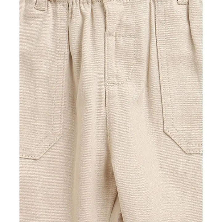 Sweetlime By As The Little Explorer Mint &amp; Khaki Cotton Co-ord Set - Mint &amp; Beige