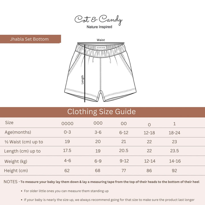 Cot &amp; Candy Baby Baby Organic Muslin Clothing Set - Green Check print