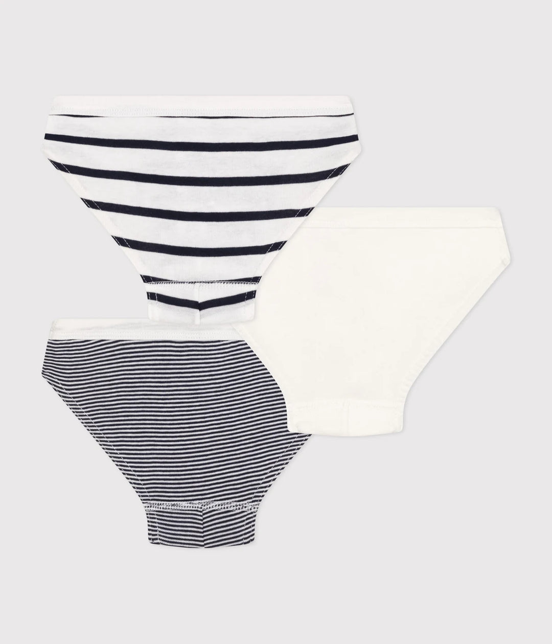 Petit Bateau Boys’ Pack of 3 Striped Cotton Briefs
