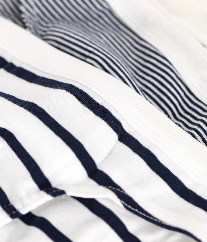 Petit Bateau Boys’ Pack of 3 Striped Cotton Briefs