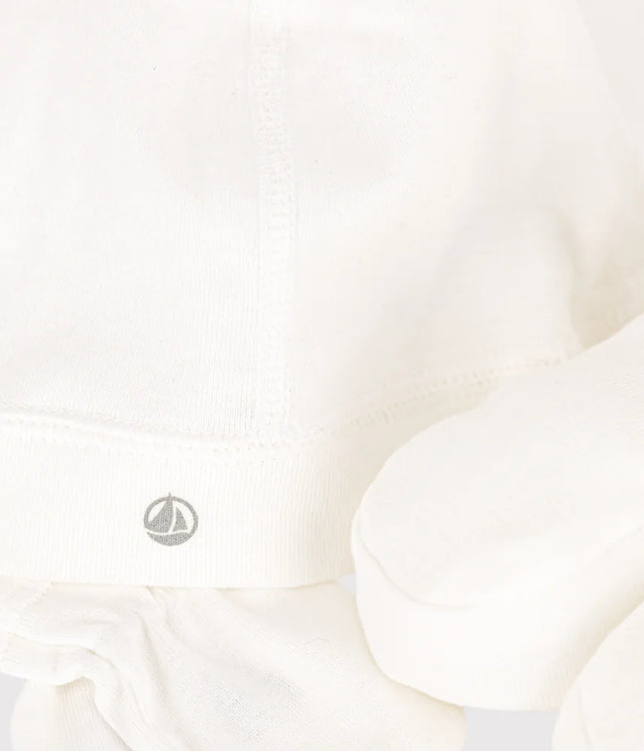 Petit Bateau Unisex Beanie and Booties Set