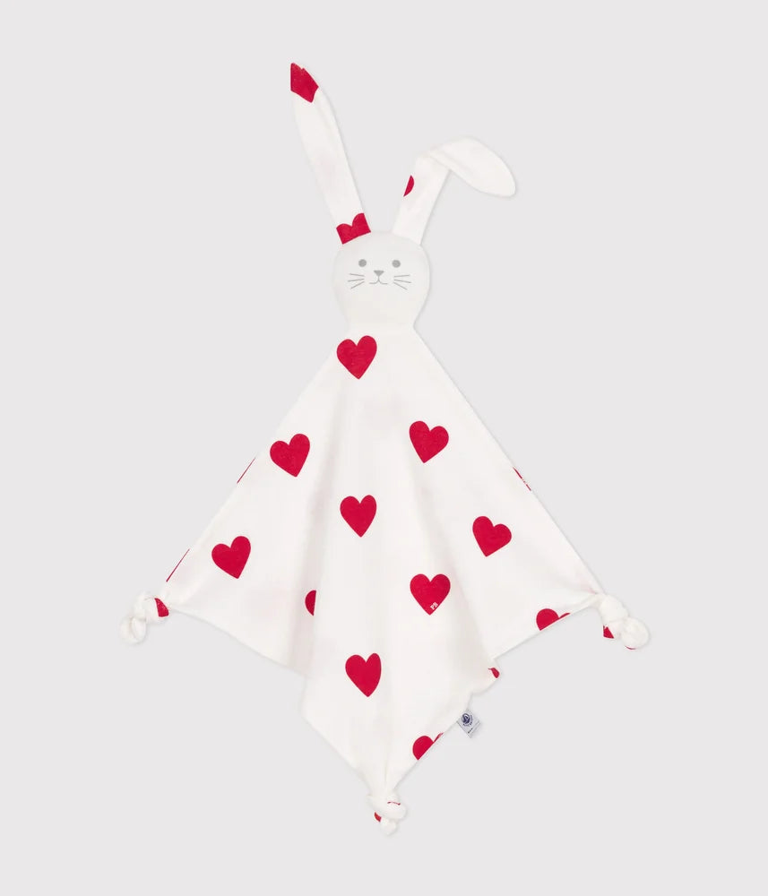 Petit Bateau Unisex Heart Patterned Cotton Comforter