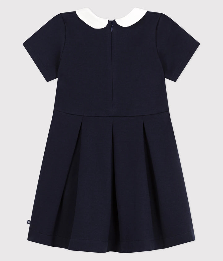Petit Bateau Girls Cotton Short-Sleeve Dress