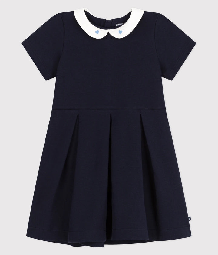 Petit Bateau Girls Cotton Short-Sleeve Dress