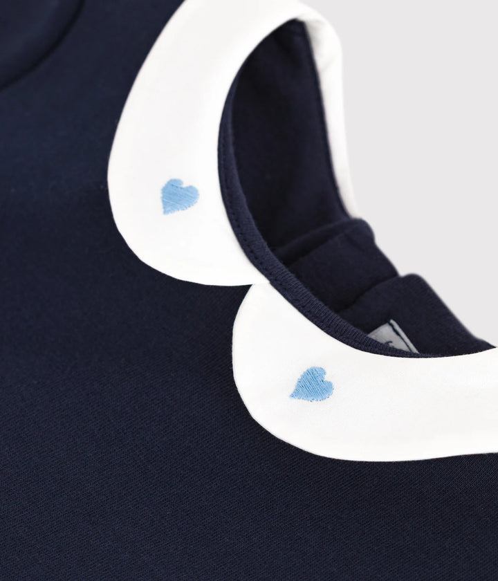 Petit Bateau Girls Cotton Short-Sleeve Dress