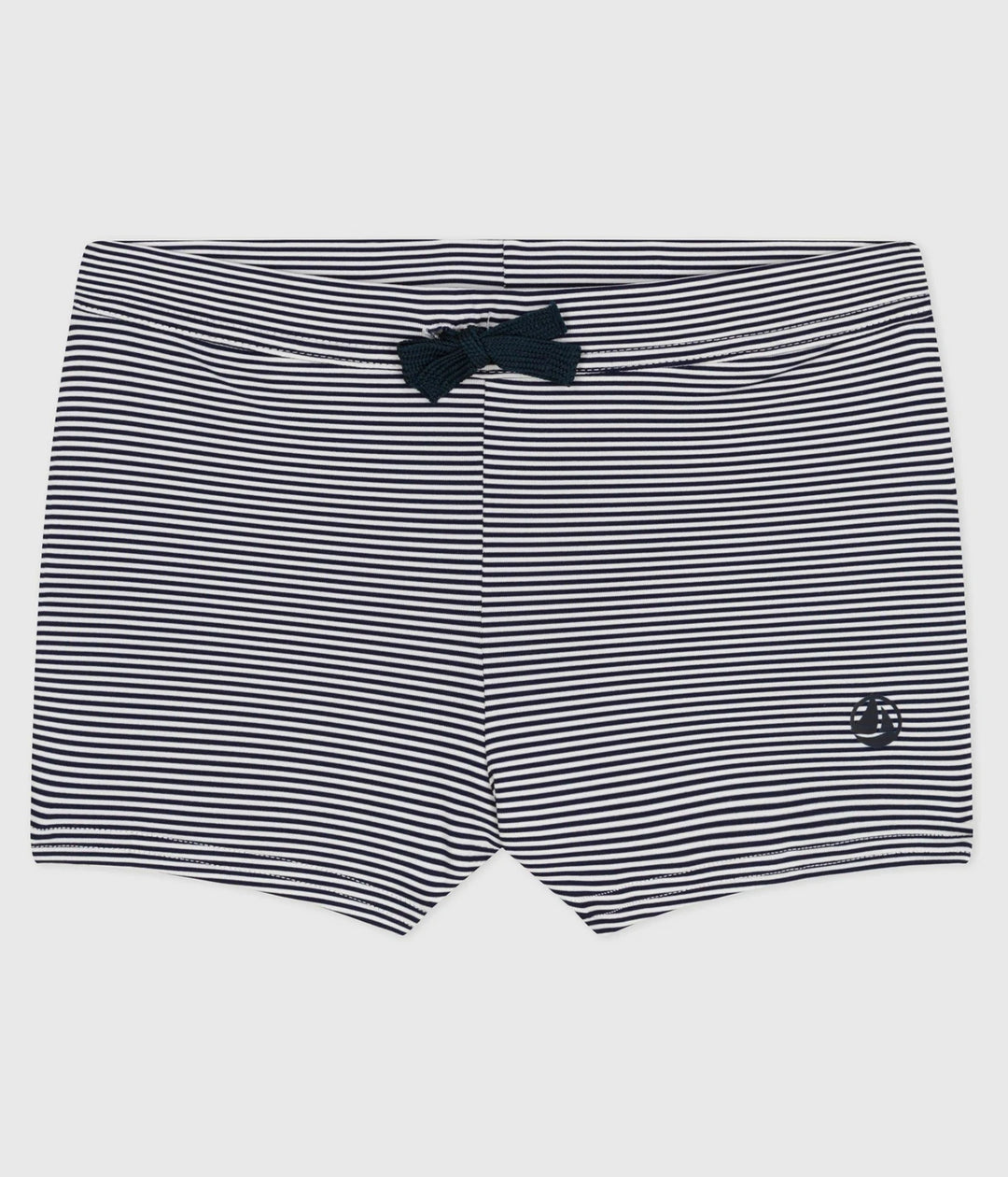 Petit Bateau Boys’ Striped Swim Shorts - Medieval