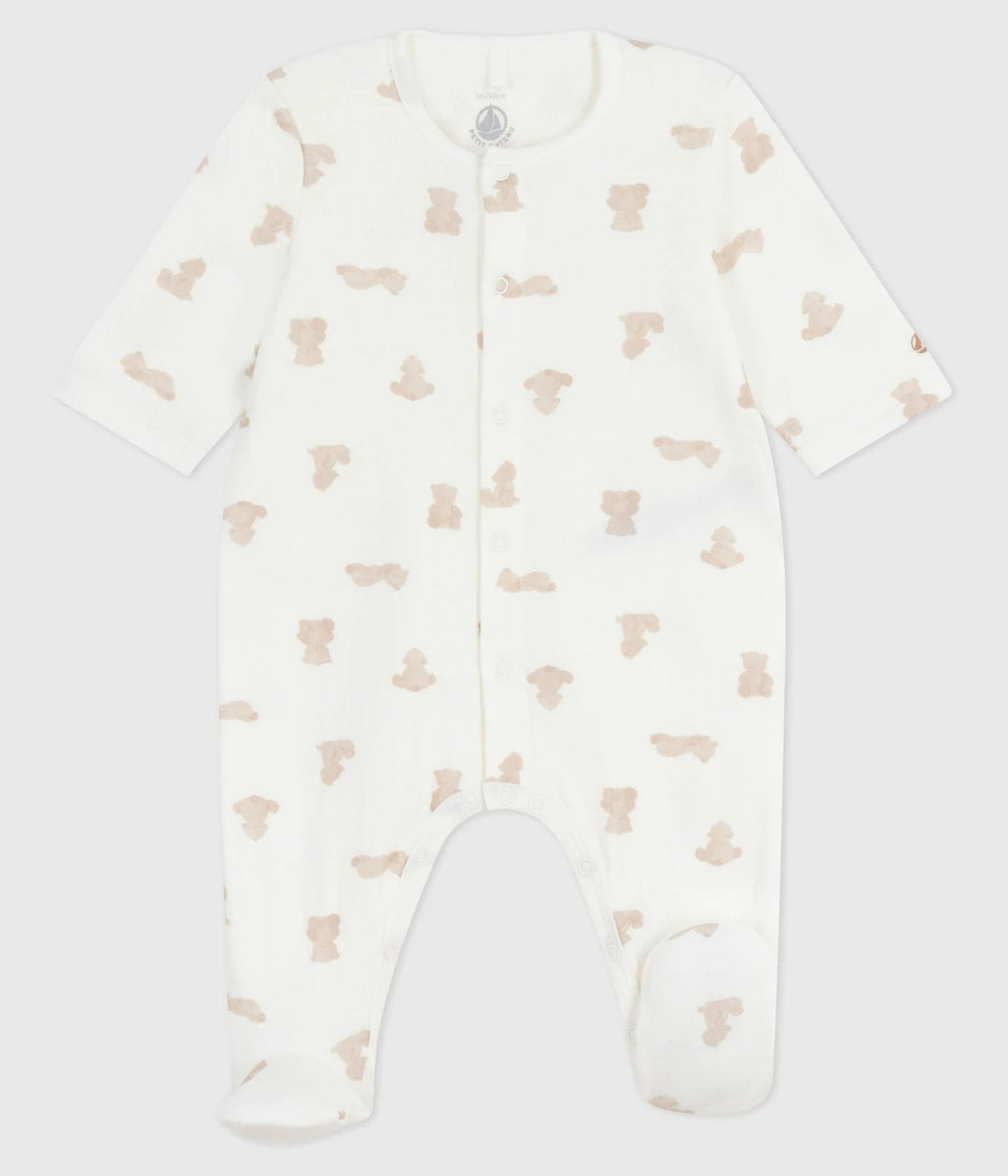 Petit Bateau Baby Unisex Printed Cotton Tubique Sleepsuit