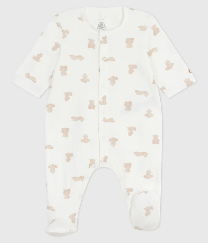 Petit Bateau Baby Unisex Printed Cotton Tubique Sleepsuit